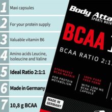 120 کپسول بی سی ای ای 10800 بادی اتک Body Attack BCAA 10800 668544bca24e0.jpeg