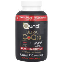 کوکیو10 اولترا کیونول 120 عددی Qunol Ultra CoQ10 100 mg