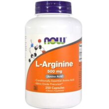 ال آرژنین ناو 500 میلی گرم 250 کپسول Now L-Arginine