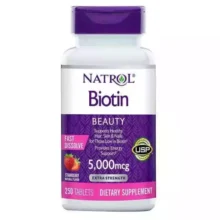 بیوتن ناترول 5000 میکروگرم 250 عدد Natrol Beauty Biotin