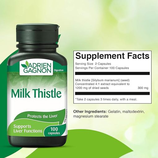 خار مریم ادرین گگنون 100 عدد Adrien Gagnon Milk Thistle 6654de60073c8.jpeg