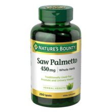 عصاره نخل اره ای نیچرز بونتی Nature’s Bounty Saw Palmetto 450 mg