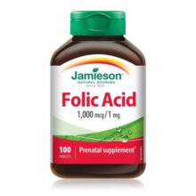 فولیک اسید جمیسون 100 عدد Jamieson Folic Acid 1mg