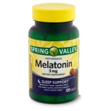 ملاتونین 3 میلی گرمی اسپرینگ والی 120 عددی Spring Valley Fast-Dissolve Melatonin, 3 mg