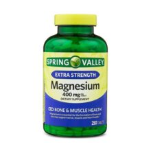 منیزیم 400 میلی گرم اسپرینگ والی 250 عددی Spring Valley Magnesium Tablets, 400 mg