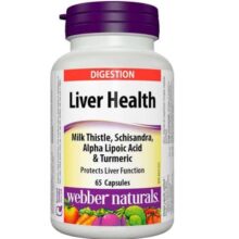 مکمل تقویت کننده کبد لیور هلثی وبر نچرالز 65 عدد Webber Naturals Liver Health