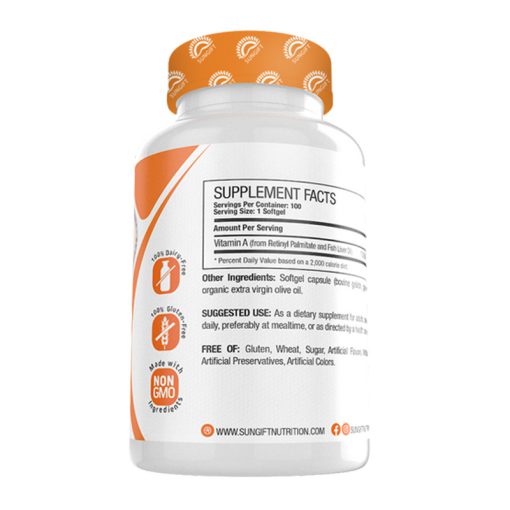 ویتامین A سان گیفت 100 عدد Sungift Vitamin A 10000IU 6626946063b03.jpeg