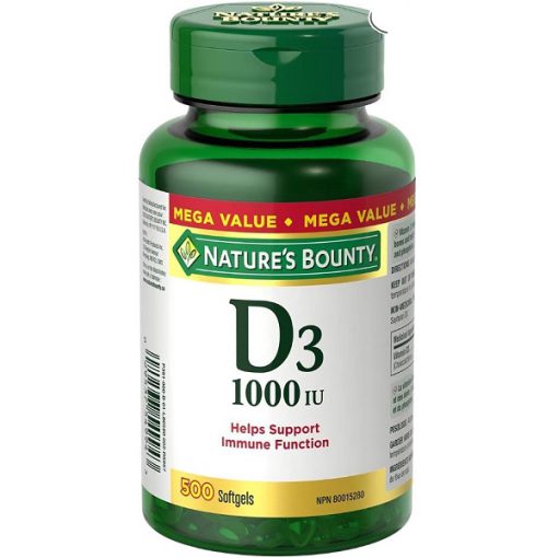 ویتامین D3 نیچرز بونتی 500 عددی Nature’s Bounty Vitamin D3 1000IU 6627cebb80119.jpeg