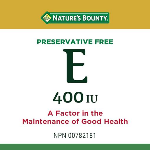 ویتامین ای نیچرز بونتی 400 واحد 200 عدد Nature’s Bounty Vitamin E 400IU 6654ceebd9718.jpeg