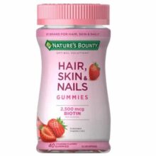 پاستیل تقویت کننده مو، ناخن و وست نیچرز بونتی 40 عدد