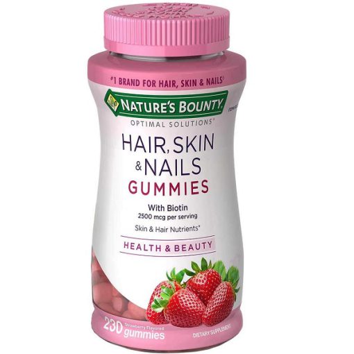 پاستیل تقویت کننده پوست، مو و ناخن نیچرز بونتی 230 عدد 6651e6bb0dfe0.jpeg