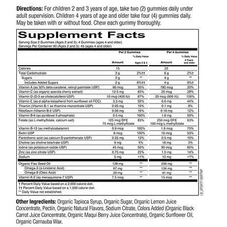 پاستیل مولتی ویتامین کودکان اسمارتی پنتس ارگانیک 180 عدد 6654de09a5664.jpeg
