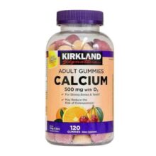 پاستیل کلسیم و د3 کرکلند 120 عددی Kirkland Signature Adult Gummies Calcium with D3, 500 mg