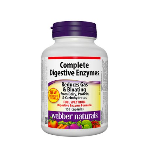 کامپلت آنزیم گوارشی وبر نچرالز 150 عدد Webber Naturals Complete Digestive Enzymes 6654e0b94e31c.jpeg