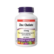 کلات زینک وبر نچرالز 400 عددی Webber Naturals Zinc Chelate 50 mg