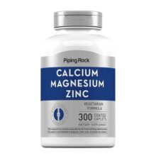 کلسیم منیزیم زینک پایپینگ راک 300 عددی PipingRock Calcium Magnesium Zinc