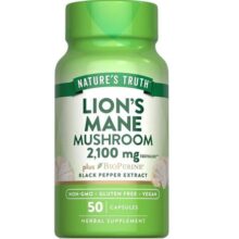 کپسول قارچ یال شیر نیچرز تریث 2100 میلی گرم 50 عدد