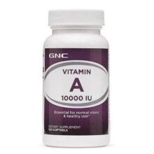 کپسول ویتامین آ جی ان سی GNC Vitamin A 10000IU