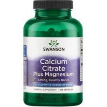 کپسول کلسیم سیترات و منیزیم سوانسون Swanson Calcium Citrate Magnesium