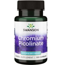 کپسول کرومیموم پیکونات سوانسون 200 میکروگرم 100 عدد